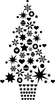 Clipart Sapin De Noel Noir Et Blanc Image