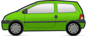 Red And Green Renault Twingo 2 Clip Art