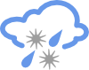 Hail And Rain Weather Symbol Clip Art