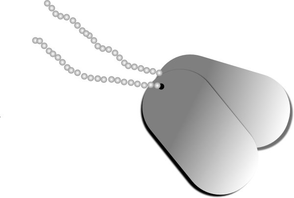 clipart dog tags military - photo #2