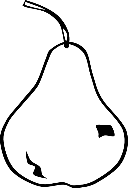 clipart fruits black and white - photo #27