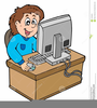 Clipart Of Children On Computers Image