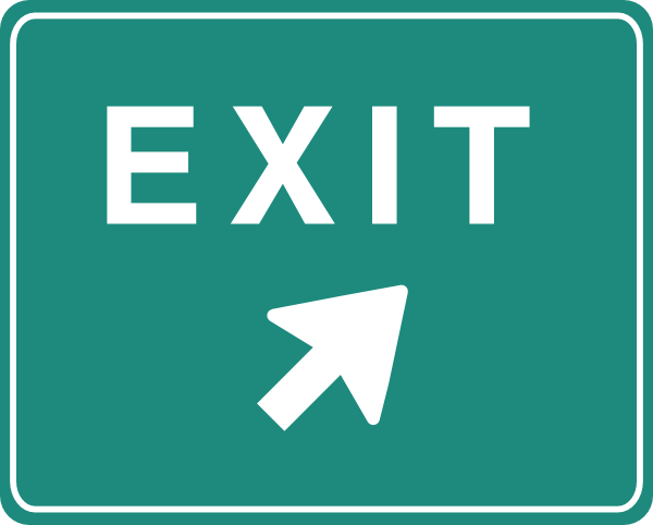 clipart exit - photo #16