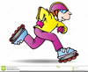 Rollerskating Clipart Image