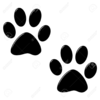 Cat Footprints Clipart Image