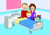 Child Hospital Bed Clipart Image