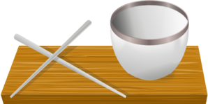 Rice Bowl With Chopsticks Clip Art