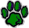 Willdkat Paw Purple Clip Art