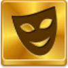 Free Gold Button Mask Image