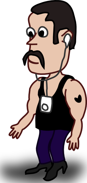 clip art muscle man - photo #12