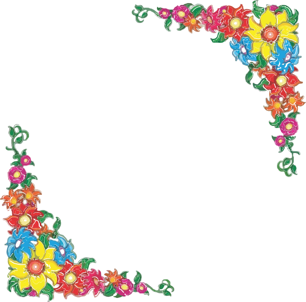 free clipart spring flowers border - photo #3