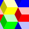 Diamond Cubes 3 Pattern Clip Art