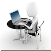 Free Clipart Man Working At Desk Image