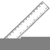 Ruler Clipart Black And White Image