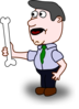 Manwithbone Clip Art