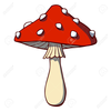 Cartoon Mushroom Clipart Image