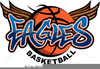 Basketball Eagle Clipart Image
