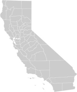 Blank California Map Clip Art