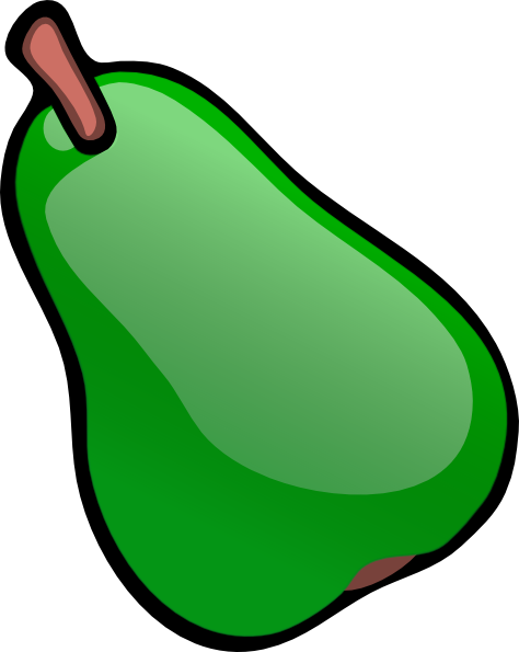 green pear clip art - photo #3
