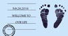 Baby Shower Footprints Clipart Image