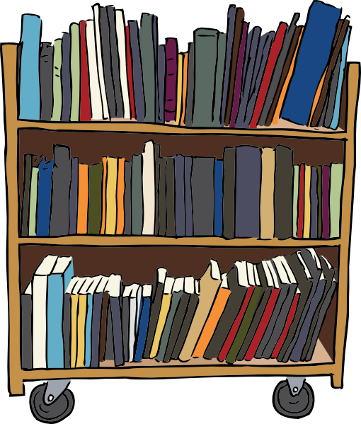 Library Book Cart Clip Art. Library Book Cart · By: OCAL 7.1/10 21 votes