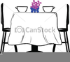 Restaurant Table Clipart Image