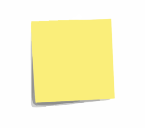 Post It Note Plain Clip Art
