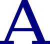 Letter A Clip Art