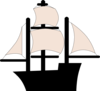 Black Pirate Ship Clip Art