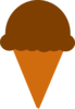 Ice Cream Silhouette  Clip Art