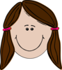 Brunette Teenager Pinky Clip Art