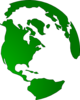 Globe Green Clip Art