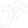 White Rooster Clip Art