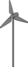 Gray Wind Turbine Clip Art