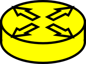 Router Yellow Clip Art