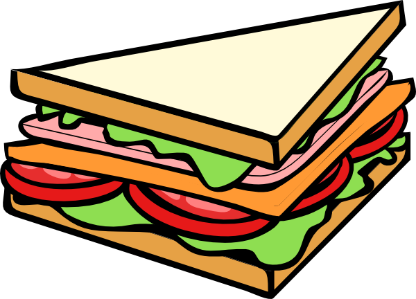 Sandwich Half 3 Clip Art at Clker.com vector clip art online, royalty
free public domain