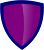 Violet Shield 2 Clip Art
