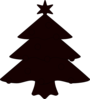Christmas Tree Sillhouette Clip Art