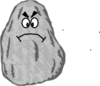 Angry Rock Clip Art