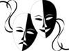 Theatre Masks2 Clip Art