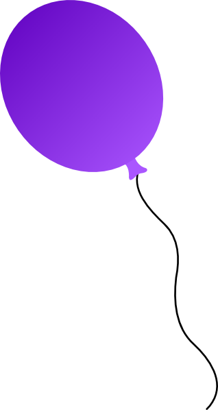 clipart purple balloons - photo #3