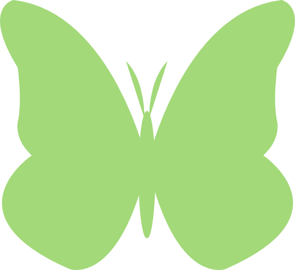 green butterfly clip art - photo #5