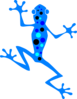 Little Blue Frog Clip Art