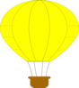 Yellow Hot Air Balloon Clip Art