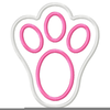 Free Clipart Bunny Footprints Image