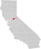 California County Map Amador County Highlighted Clip Art