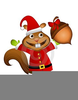 Christmas Clipart Squirrel Image