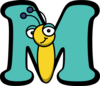 M Is For Morpho Butterfly Clip Art