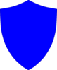 Blue Crest Shield Clip Art