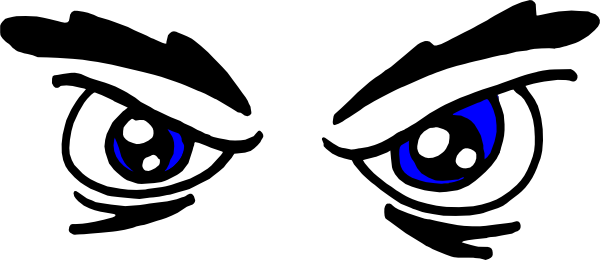 Angry Eyes clip art